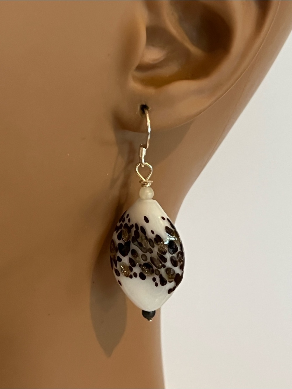 Speckled Glass Earrings